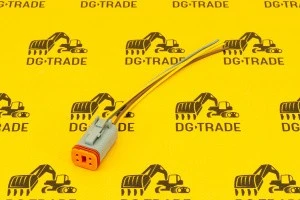 Разъем гнездовой заднего стоп-сигнала JCB (С проводом) 7214/0002