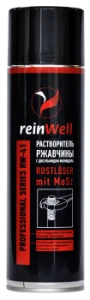 Растворитель ржавчины с дисульфидом молибдена MoS2 REINWELL RW-41, 0,5л 3242